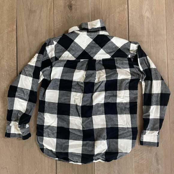 Loft Black and White Checkered Flannel - Picture 2 of 5